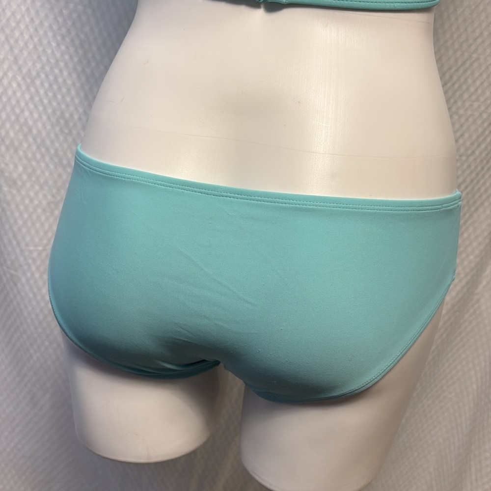 Aerie blue bikini swimsuit 2 piece crop size S low rise bottoms light blue - Picture 8 of 10